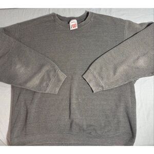 Vintage Wilson Sweatshirt Mens XL Gray Made USA Crewneck 90s